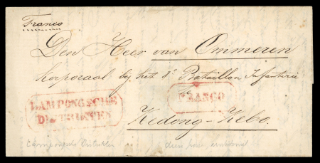 1840s-60s, Dutch East Indies Military-Related Covers.