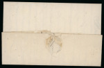 1821, "Resident Djocjacarta" circular marking with a start at centre, on complete folded letter