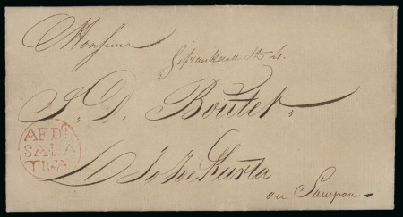 1822, complete folded letter datelined Salatiga 25