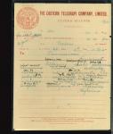 1916–18 Eastern Telegraph Company: Two Cyprus telegram forms, sent from Troodos and Limassol to Famagusta, each bearing the linear violet "FAMAGUSTA" handstamp. Unusual and attractive telegraphic documents illustrating t