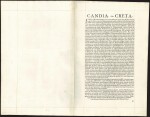 1579 Ortelius Cyprus and Crete uncoloured copper-engraved map on a single atlas sheet