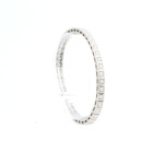 Bracelet tennis rivière en or gris 750 serti de 41 diamants