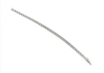 Bracelet tennis rivière en or gris 750 serti de 41 diamants