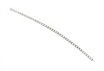 Bracelet tennis rivière en or gris 750 serti de 41 diamants