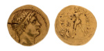 Seleucid, Antiochus, Zeus, 8.26 g. (17 mm), stater with test cut.