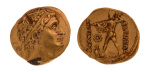 Seleucid, Antiochus, Zeus, 8.32 g. (20 mm) stater with test cut