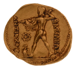 Seleucid, Antiochus, Zeus, 8.32 g. (20 mm) stater with test cut