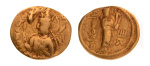 Kushanas, Huvishka,  7.68 g. (21 mm)