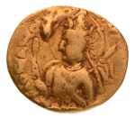 Kushanas, Huvishka,  7.68 g. (21 mm)