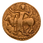 Kushanas, Vasudeva I,  7.94 g. AV dinar, Oesho.