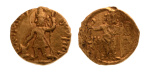 Kushanas, Vasudeva I, 1.94 g. AV quarter dinar, Oesho.