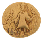 Kushanas, Kanishka III, 7.46 g. AV dinar, Ardoksho.