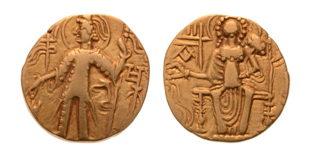 Kushanas, Shaka, c. mid-4th century, AV dinar, 7.68 g.
