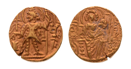 Kushanas, Shaka, c. mid-4th century, AV dinar, 7.70 g.