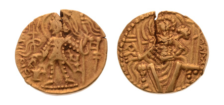 Kushanas, Shaka, c. mid-4th century, AV dinar, 7.67 g.