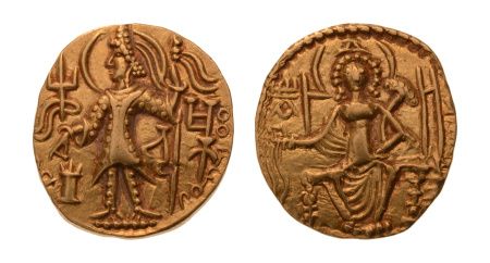 Kushanas, Shaka, c. mid-4th century, AV dinar, 7.85 g.