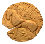 Gupta, Samudragupta I, Asvamedha, 7.56 g. AV dinar