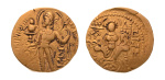 Gupta, Samudragupta I, Javelin,. 7.52 g. AV dinar