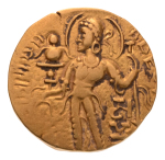 Gupta, Samudragupta I, Javelin,. 7.52 g. AV dinar