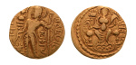 Gupta, Samudragupta I, Javelin, 7.43 g. AV dinar