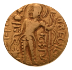 Gupta, Samudragupta I, Javelin, 7.43 g. AV dinar