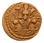 Gupta, Samudragupta I, Javelin, 7.43 g. AV dinar