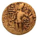 Gupta, Samudragupta I, Javelin, 8.03 g. AV dinar