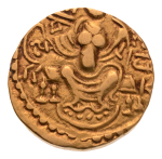 Gupta, Samudragupta I, Javelin, 8.03 g. AV dinar