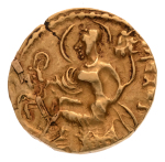 Gupta, Chandragupta II, Horseman, 7.74 g. AV dinar