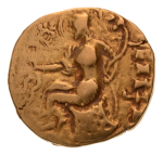 Gupta, Chandragupta II, Horseman, 7.58 g. AV dinar