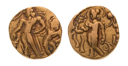 Gupta, Chandragupta II, Parasol, 7.80 g. AV dinar
