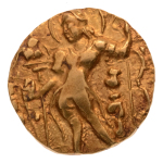 Gupta, Chandragupta II, Archer, 7.85 g. AV dinar