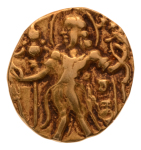 Gupta, Chandragupta II, Archer, 7.71 g. AV dinar