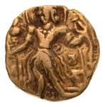 Gupta, Chandragupta II, Archer, 8.08 g. AV dinar