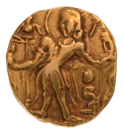 Gupta, Chandragupta II, Archer, 7.77 g. AV dinar