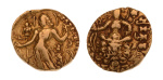 Gupta, Chandragupta II, Archer, 8.23 g. AV dinar