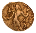 Gupta, Chandragupta II, Archer, 8.23 g. AV dinar