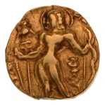 Gupta, Chandragupta II, Archer, 7.79 g. AV dinar