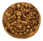 Gupta, Chandragupta II, Archer, 7.86 g. AV dinar