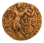 Gupta, Chandragupta II, Archer, 7.68 g. AV dinar