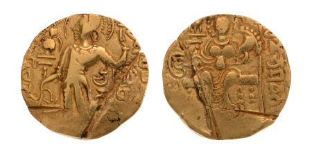 Gupta, Chandragupta I, Rajadanda, 7.80 g. AV dinar