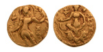 Gupta, Chandragupta II, Archer, 7.53 g. AV dinar