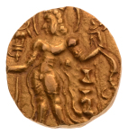 Gupta, Chandragupta II, Archer, 8.29 g. AV dinar