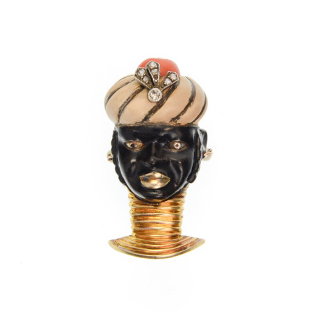 CARTIER Broche "Tête de Maure"