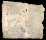 World War I cover from Cyprus to London, bearing KEdVII 30pa adhesive, severely damaged by seawater after being carried aboard the S.S. Cosseir, which was sunk by a German U-boat during the war. Recovered from the wreck 