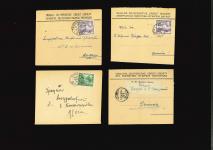 1945–55 Group of 15 covers, all bearing 1½pi frankings tied by a wide variety of Rural Service cancellations, including ANOYIRA, DAVLOS, KOROVIA, PHINIKAS, POMOS, SIMOU, SYNKRASI, TAVROS, TROULLI, TRIMITHIAS and VASILIA,