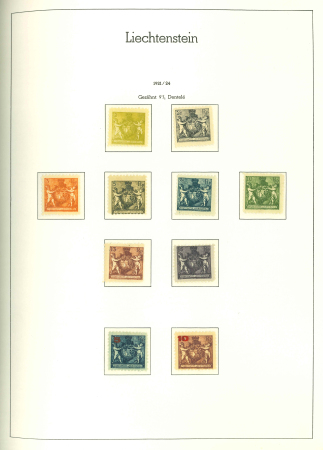 1912-1993, herausragende Sammlung in 3 Leuchtturm Vordruckalben