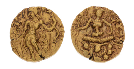 Gupta Empire, Skandagupta, c. 455-467, AV dinar, 9.31 g. Archer.