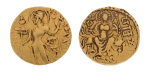 Gupta, Samudragupta I, Javelin, 7.60 g. AV dinar