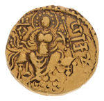 Gupta, Samudragupta I, Javelin, 7.60 g. AV dinar